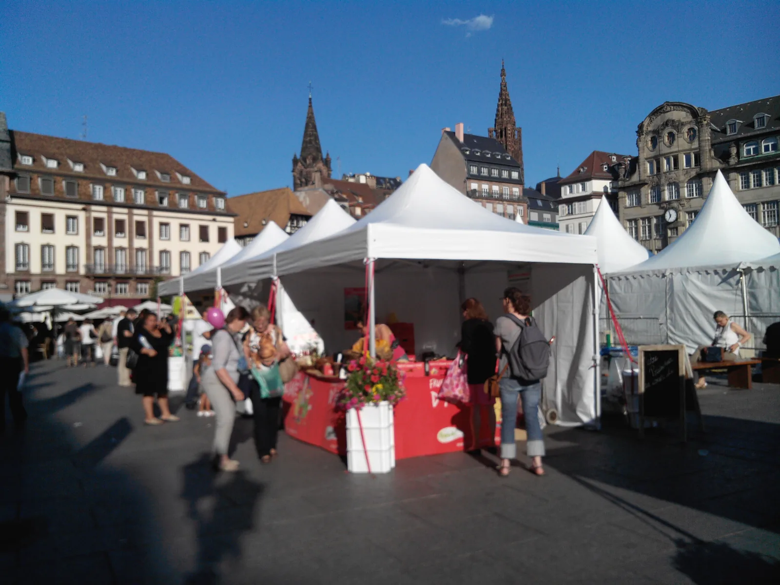 Stands Anticipation déployés place Kléber à Strasbourg